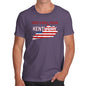 Funny Tshirts For Men Greetings From Kentucky USA Flag Men's T-Shirt Small Plum