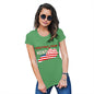 Womens Humor Novelty Graphic Funny T Shirt Greetings From Kentucky USA Flag Women's T-Shirt Medium Green