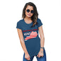 Funny Gifts For Women Greetings From Kentucky USA Flag Women's T-Shirt Large Royal Blue