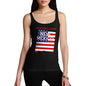 Funny Tank Tops For Women Greetings From New Mexico USA Flag Women's Tank Top Small Black