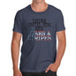 Funny T-Shirts For Guys Drink Until You See Stars And Stripes Men's T-Shirt Large Navy