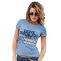 Womens Funny T Shirts Drink Until You See Stars And Stripes Women's T-Shirt Medium Sky Blue