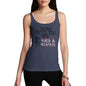 Funny Tank Top For Women Drink Until You See Stars And Stripes Women's Tank Top Medium Navy