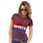 Womens Funny T Shirts Red, White & Boom Women's T-Shirt X-Large Burgundy