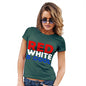 Funny T-Shirts For Women Red, White & Cool Women's T-Shirt Small Bottle Green