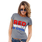 Funny Gifts For Women Red, White & Cool Women's T-Shirt Medium Light Grey