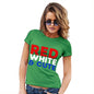 Funny T Shirts For Women Red, White & Cute Women's T-Shirt Medium Green