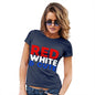 Womens Funny Sarcasm T Shirt Red, White & Cute Women's T-Shirt Large Navy