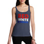 Womens Novelty Tank Top Red, White & Drnuk Drunk Women's Tank Top Small Navy