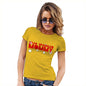 Womens Novelty T Shirt Christmas Star Spangled Mommy 4th July Women's T-Shirt Medium Yellow