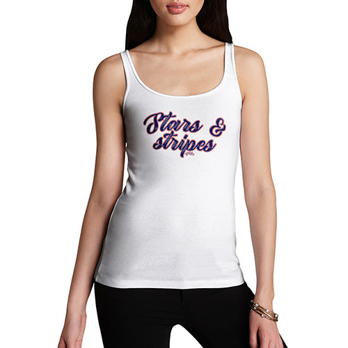 Funny Tank Tops For Women Stars And Stripes 4th July Women's Tank Top Medium White