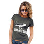 Womens Novelty T Shirt You're A Dino-Mite Dad! Women's T-Shirt Medium Khaki