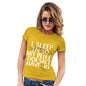 Funny Shirts For Women I Sleep In So My Wife Doesn't Have To Women's T-Shirt Large Yellow