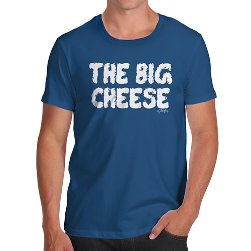 Mens T-Shirt Funny Geek Nerd Hilarious Joke The Big Cheese Men's T-Shirt Large Royal Blue