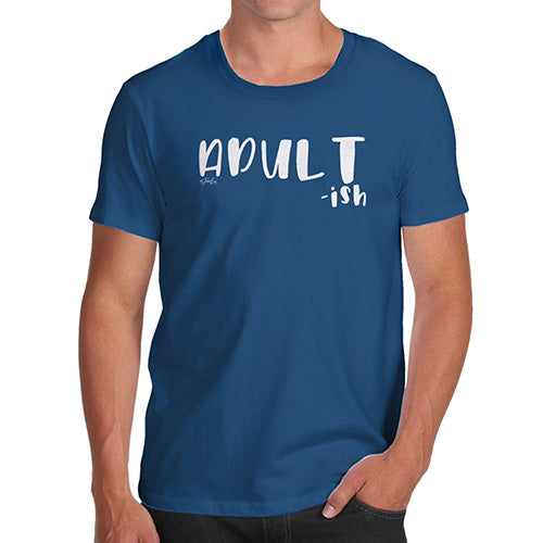 Mens Novelty T Shirt Christmas Adult-ish Men's T-Shirt Medium Royal Blue