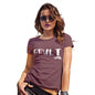 Womens Novelty T Shirt Adult-ish Women's T-Shirt Medium Burgundy