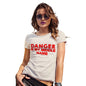 Funny Tshirts For Women Danger Is My Middle Name Women's T-Shirt X-Large Natural