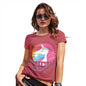 Womens Funny Sarcasm T Shirt F-ck Off Unicorn Women's T-Shirt Medium Red