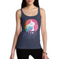 Funny Tank Top For Mum F-ck Off Unicorn Women's Tank Top Medium Navy