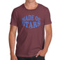 Funny Mens Tshirts Made Of Stars Men's T-Shirt X-Large Burgundy