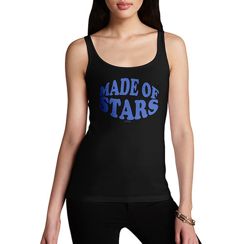 Funny Tank Tops For Women Made Of Stars Women's Tank Top X-Large Black