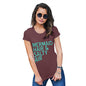 Funny Shirts For Women Mermaid Hair & Salty Air Women's T-Shirt Medium Burgundy