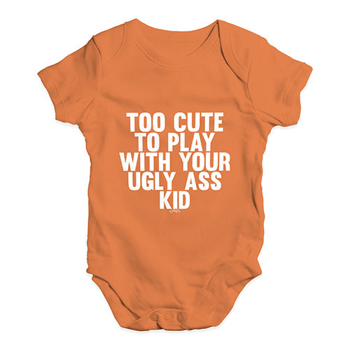 Too Cute To Play Baby Unisex Baby Grow Bodysuit