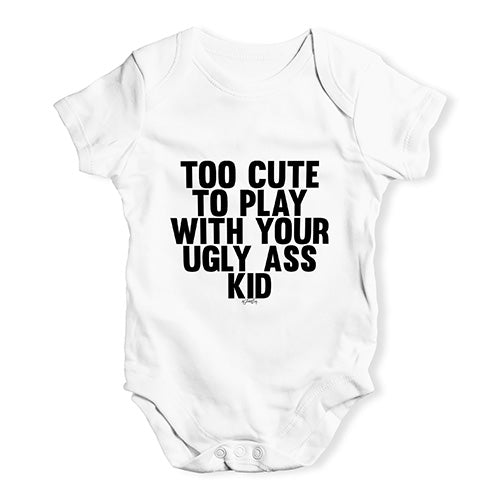 Too Cute To Play Baby Unisex Baby Grow Bodysuit