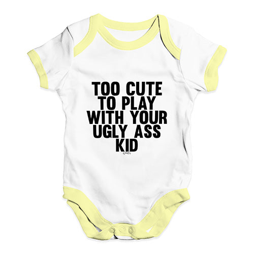 Too Cute To Play Baby Unisex Baby Grow Bodysuit