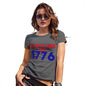 Funny Tshirts For Women Party Like It's 1776 Women's T-Shirt X-Large Dark Grey