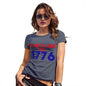 Womens Novelty T Shirt Party Like It's 1776 Women's T-Shirt X-Large Navy