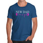 Funny Tee Shirts For Men New Dad Girl Men's T-Shirt X-Large Royal Blue