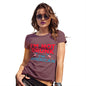 Novelty Tshirts Women I'm Not Drunk I'm American Women's T-Shirt X-Large Burgundy