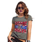 Funny T-Shirts For Women Home Of The Brave Women's T-Shirt X-Large Khaki