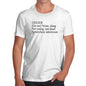 Funny Gifts For Men Geezer Description Men's T-Shirt Small White