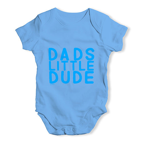 Dad's Little Dude Baby Unisex Baby Grow Bodysuit