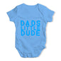 Dad's Little Dude Baby Unisex Baby Grow Bodysuit