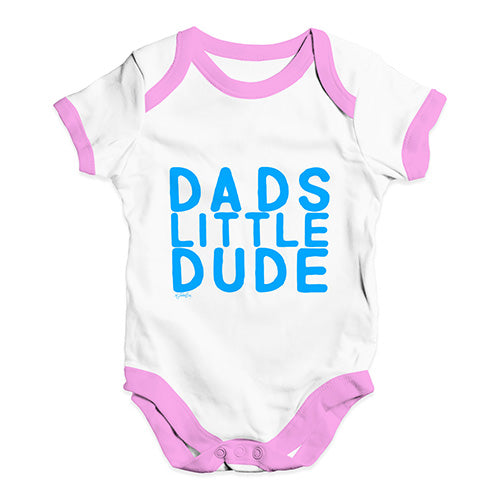 Dad's Little Dude Baby Unisex Baby Grow Bodysuit