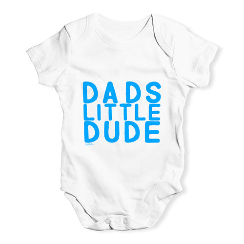 Dad's Little Dude Baby Unisex Baby Grow Bodysuit