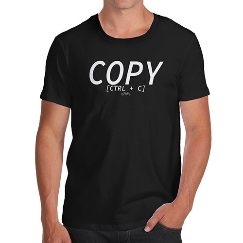 Funny Tshirts For Men Copy CTRL + C Men's T-Shirt Large Black