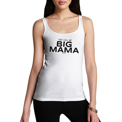 Funny Tank Top For Women Big Mama Women's Tank Top Large White