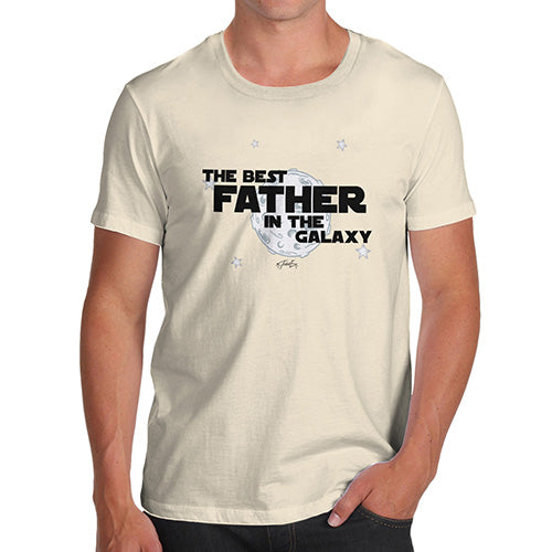 Mens T-Shirt Funny Geek Nerd Hilarious Joke Best Father In The Universe Men's T-Shirt X-Large Natural
