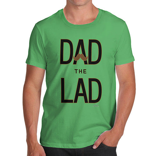 Mens Novelty T Shirt Christmas Dad The Lad Men's T-Shirt X-Large Green