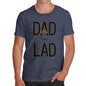 Funny Tshirts For Men Dad The Lad Men's T-Shirt X-Large Navy