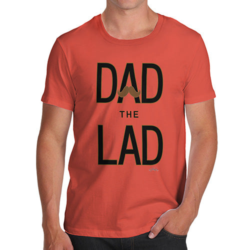 Funny Tee Shirts For Men Dad The Lad Men's T-Shirt X-Large Orange