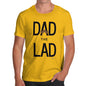 Funny Mens Tshirts Dad The Lad Men's T-Shirt X-Large Yellow