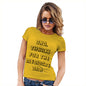 Womens Novelty T Shirt Christmas Dad Thanks For The DNA Women's T-Shirt X-Large Yellow