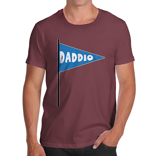 Funny T Shirts For Men Daddio Men's T-Shirt X-Large Burgundy