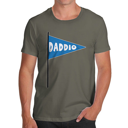 Novelty Tshirts Men Daddio Men's T-Shirt X-Large Khaki