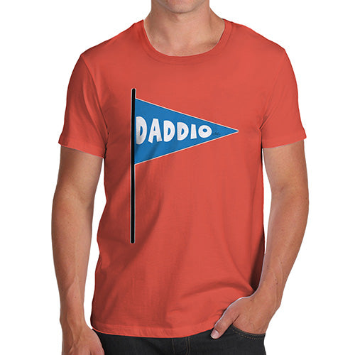 Funny Gifts For Men Daddio Men's T-Shirt X-Large Orange